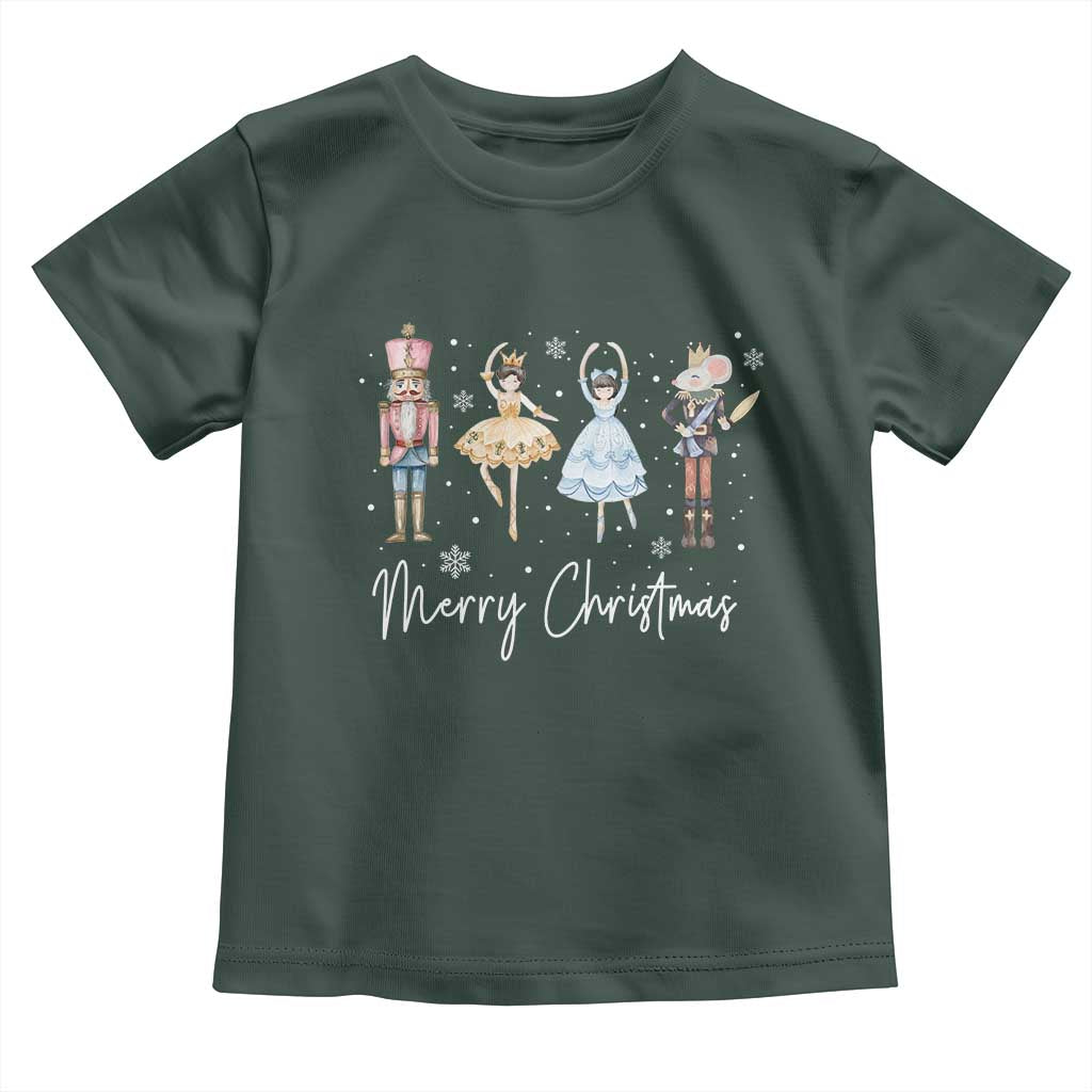 Merry Christmas Nutcracker Ballerina Mouseking Toddler T Shirt
