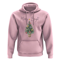 Christmas Hoodie Merry And Bright Retro Xmas Tree