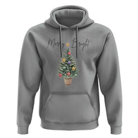 Christmas Hoodie Merry And Bright Retro Xmas Tree