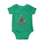 Christmas Baby Onesie Merry And Bright Retro Xmas Tree Wagon