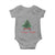 Christmas Baby Onesie Merry And Bright Retro Xmas Tree Wagon