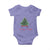 Christmas Baby Onesie Merry And Bright Retro Xmas Tree Wagon
