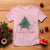 Christmas T Shirt Merry And Bright Retro Xmas Tree Wagon - Wonder Print Shop