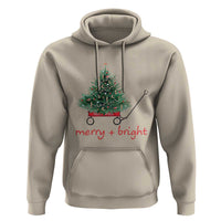 Christmas Hoodie Merry And Bright Retro Xmas Tree Wagon