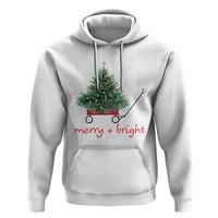 Christmas Hoodie Merry And Bright Retro Xmas Tree Wagon