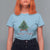 Christmas T Shirt For Women Merry And Bright Retro Xmas Tree Wagon - Wonder Print Shop