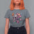 Day Of The Dead T Shirt For Women Vintage Sugar Skull Flower Butterfly - Wonder Print Shop