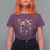 Day Of The Dead T Shirt For Women Vintage Sugar Skull Flower Butterfly - Wonder Print Shop