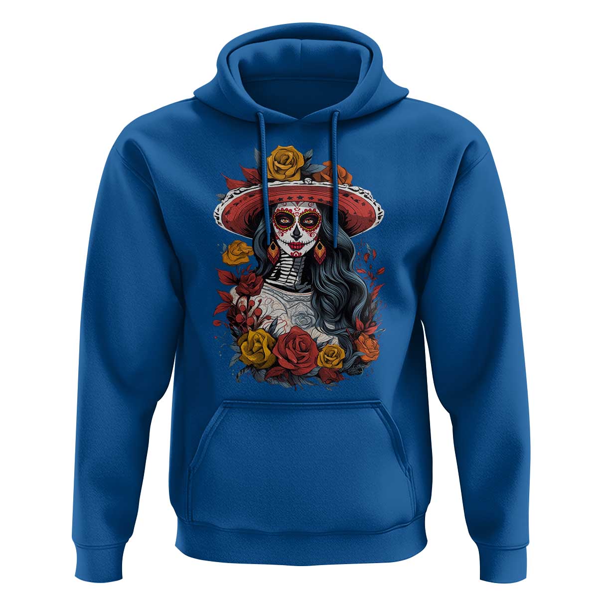 Day Of The Dead Hoodie La Catrina De Los Muertos Sugar Skull