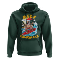 Christmas In Hawaii Hoodie Mele Kalikimaka Surfing Santa Kakau Tattoo