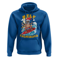 Christmas In Hawaii Hoodie Mele Kalikimaka Surfing Santa Kakau Tattoo