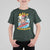 Christmas In Hawaii T Shirt For Kid Mele Kalikimaka Surfing Santa Kakau Tattoo - Wonder Print Shop