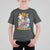 Christmas In Hawaii T Shirt For Kid Mele Kalikimaka Surfing Santa Kakau Tattoo - Wonder Print Shop