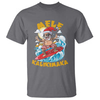 Christmas In Hawaii T Shirt Mele Kalikimaka Surfing Santa Kakau Tattoo - Wonder Print Shop