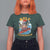 Christmas In Hawaii T Shirt For Women Mele Kalikimaka Surfing Santa Kakau Tattoo - Wonder Print Shop