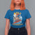 Christmas In Hawaii T Shirt For Women Mele Kalikimaka Surfing Santa Kakau Tattoo - Wonder Print Shop