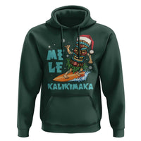 Christmas In Hawaii Hoodie Mele Kalikimaka Santa Tiki Surfing Kakau Tattoo