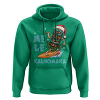 Christmas In Hawaii Hoodie Mele Kalikimaka Santa Tiki Surfing Kakau Tattoo