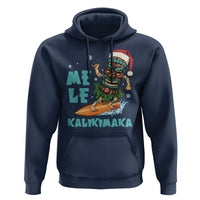 Christmas In Hawaii Hoodie Mele Kalikimaka Santa Tiki Surfing Kakau Tattoo