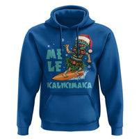 Christmas In Hawaii Hoodie Mele Kalikimaka Santa Tiki Surfing Kakau Tattoo