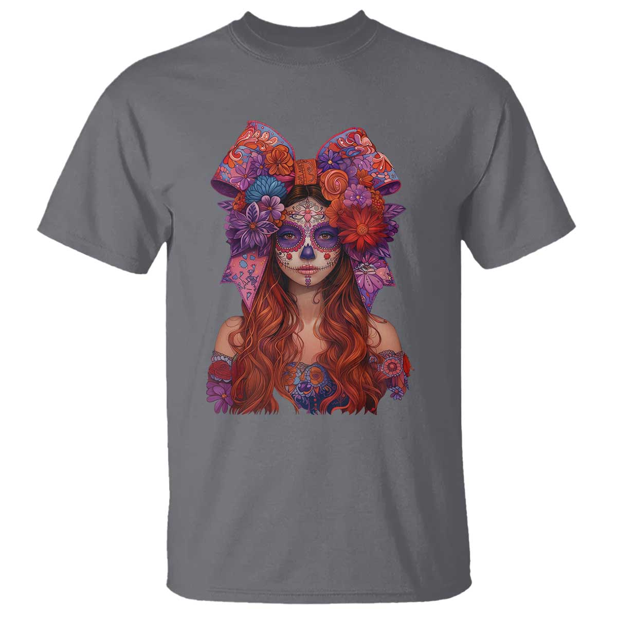 Day Of The Dead T Shirt La Catrina Coquette Calaca Face Painting - Wonder Print Shop