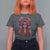 Day Of The Dead T Shirt For Women La Catrina Coquette Calaca Face Painting - Wonder Print Shop