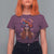 Day Of The Dead T Shirt For Women La Catrina Coquette Calaca Face Painting - Wonder Print Shop