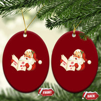 Funny 67 Christmas Santa Ceramic Ornament Naughty List Kids Who Say Six Seven Meme - Wonder Print Shop