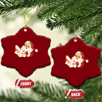 Funny 67 Christmas Santa Ceramic Ornament Naughty List Kids Who Say Six Seven Meme - Wonder Print Shop