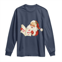 Funny 67 Christmas Santa Long Sleeve Shirt Naughty List Kids Who Say Six Seven Meme - Wonder Print Shop