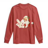 Funny 67 Christmas Santa Long Sleeve Shirt Naughty List Kids Who Say Six Seven Meme - Wonder Print Shop