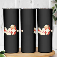 Funny 67 Christmas Santa Skinny Tumbler Naughty List Kids Who Say Six Seven Meme - Wonder Print Shop