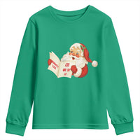 Funny 67 Christmas Santa Youth Sweatshirt Naughty List Kids Who Say Six Seven Meme - Wonder Print Shop