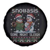 Snowasis Some Might Sleigh Spare Tire Cover Funny Christmas Snowmen Rock Band Parody - Wonder Print Shop
