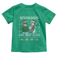 Snowasis Some Might Sleigh Toddler T Shirt Funny Christmas Snowmen Rock Band Parody - Wonder Print Shop