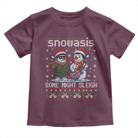 Snowasis Some Might Sleigh Toddler T Shirt Funny Christmas Snowmen Rock Band Parody - Wonder Print Shop