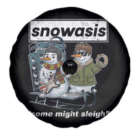 Snowasis Some Might Sleigh Spare Tire Cover Funny Christmas Snowmen Rock Band - Wonder Print Shop