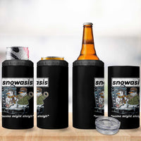 Snowasis Some Might Sleigh 4 in 1 Can Cooler Tumbler Funny Christmas Snowmen Rock Band - Wonder Print Shop