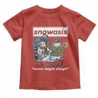 Snowasis Some Might Sleigh Toddler T Shirt Funny Christmas Snowmen Rock Band - Wonder Print Shop