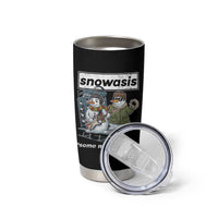 Snowasis Some Might Sleigh Tumbler Cup Funny Christmas Snowmen Rock Band - Wonder Print Shop