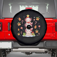 Funny Christmas Kawaii Axolotl Xmas Tree Spare Tire Cover - Wonder Print Shop