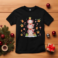 Funny Christmas Kawaii Axolotl Xmas Tree T Shirt - Wonder Print Shop
