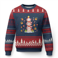 Funny Xmas Kawaii Axolotl Xmas Tree Ugly Christmas Sweater - Wonder Print Shop