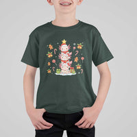 Funny Christmas Kawaii Axolotl Xmas Tree T Shirt For Kid - Wonder Print Shop