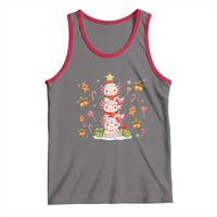 Funny Christmas Kawaii Axolotl Xmas Tree Tank Top - Wonder Print Shop