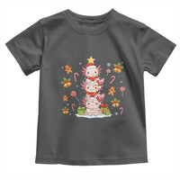 Funny Christmas Kawaii Axolotl Xmas Tree Toddler T Shirt - Wonder Print Shop