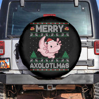 Funny Christmas Axolotl Spare Tire Cover Merry Axolotlmas Xmas Salamander - Wonder Print Shop