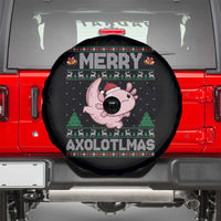 Funny Christmas Axolotl Spare Tire Cover Merry Axolotlmas Xmas Salamander - Wonder Print Shop