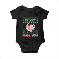 Funny Christmas Axolotl Baby Onesie Merry Axolotlmas Xmas Salamander - Wonder Print Shop