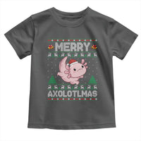 Funny Christmas Axolotl Toddler T Shirt Merry Axolotlmas Xmas Salamander - Wonder Print Shop